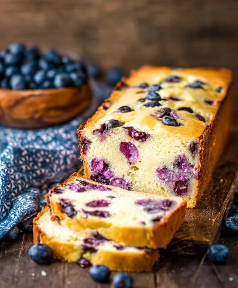 Blueberry Cream Cheese Loaf-Easy Dessert Recipe