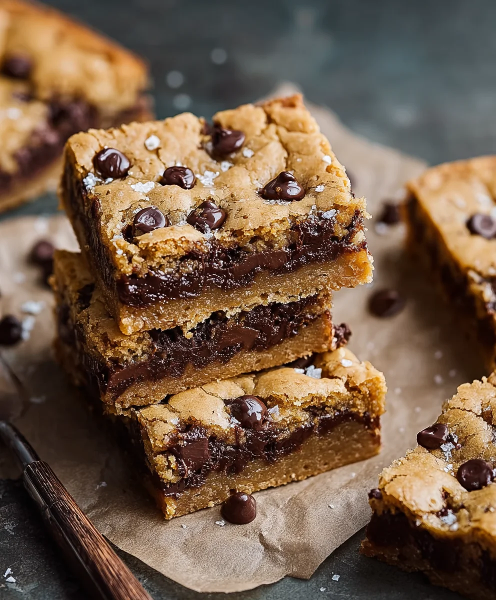 Classic Chocolate Chip Cookie Bars-Easy Homemade Dessert