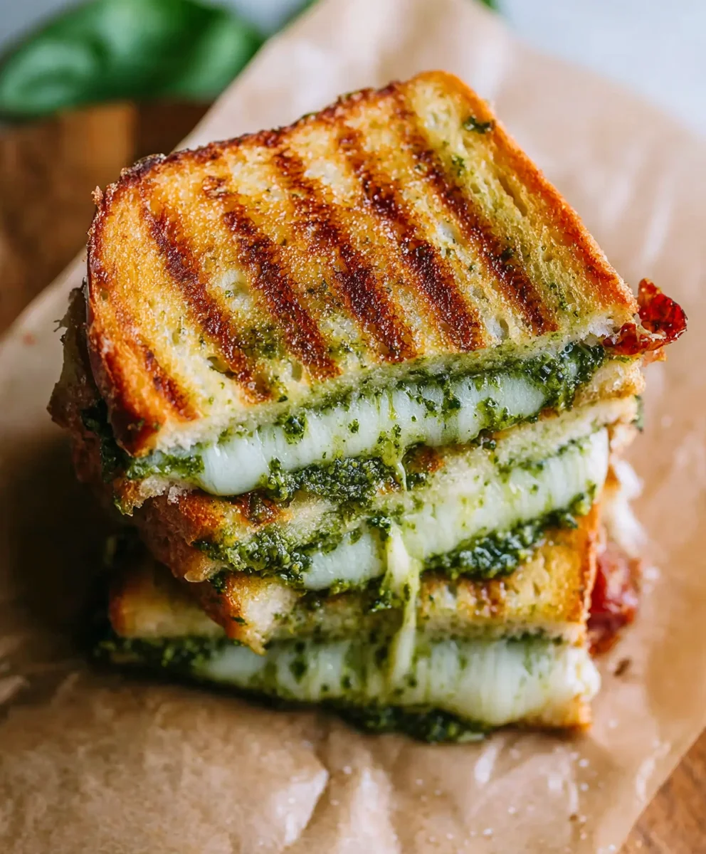 Sourdough Pesto Grilled Cheese-Ultimate Flavor