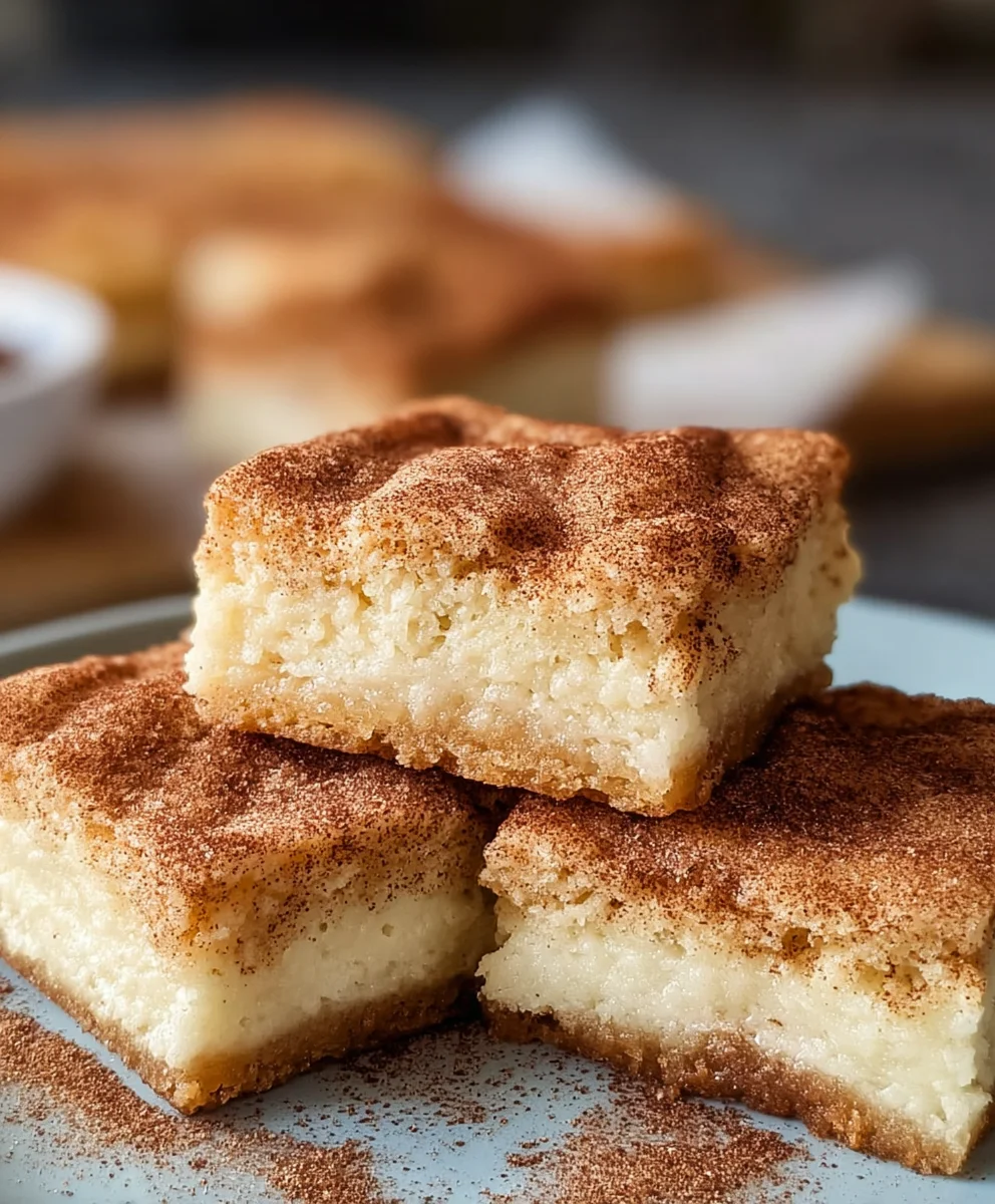 Easy Snickerdoodle Cookie Bars - Chewy & Delicious