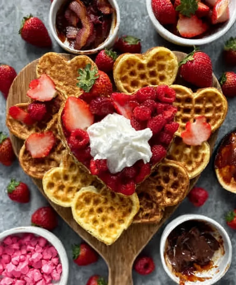 Vnon-alcoholic alentine’s Day Waffle Board-Non-Non-Non-Alcoholic Alternativeic Treat