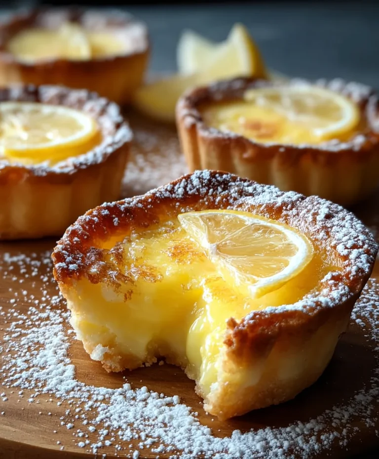Baby Lemon Impossible Pies- Sweet Treat