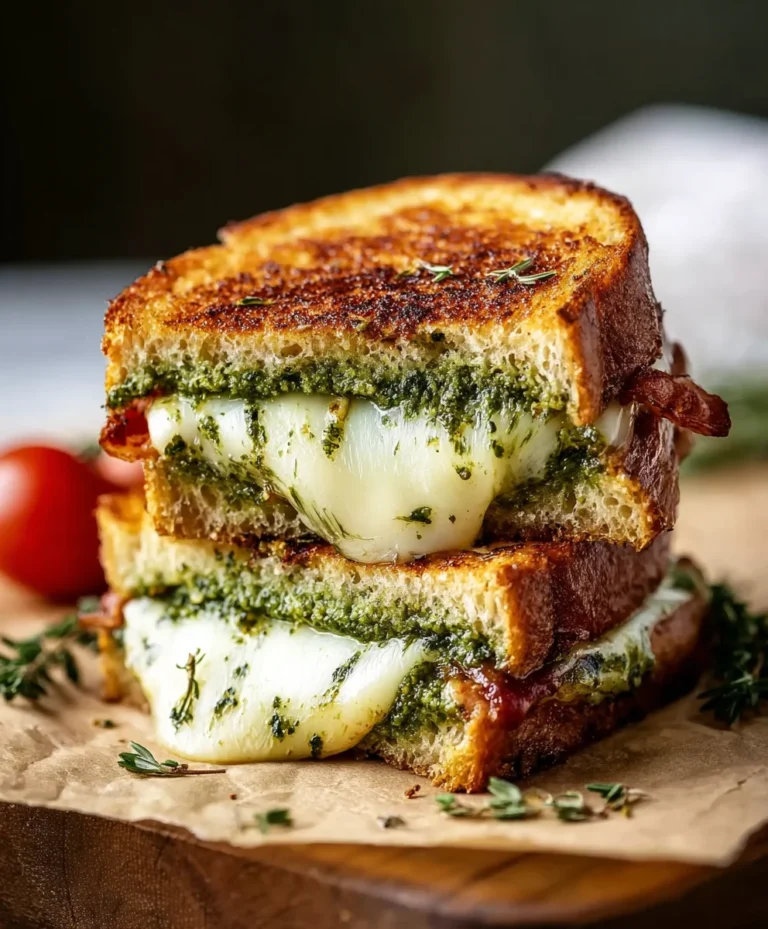 Pesto Grilled Cheese Recipe- Easy & Delicious