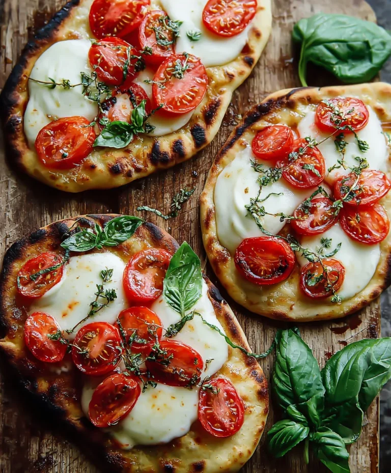 Easy Caprese Naan Pizza-Quick & Delicious Weeknight Meal