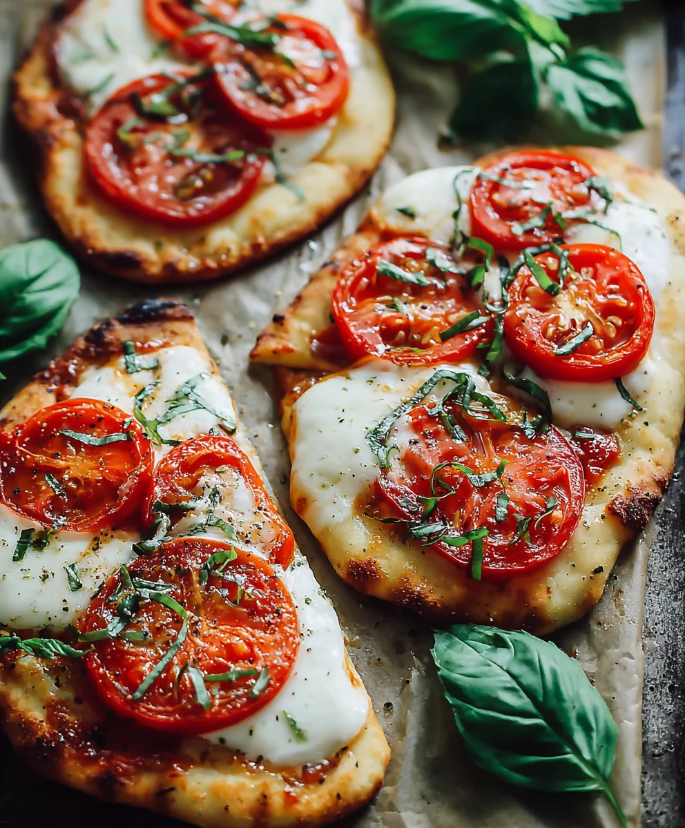 Easy Caprese Naan Pizza-Quick & Delicious Weeknight Meal