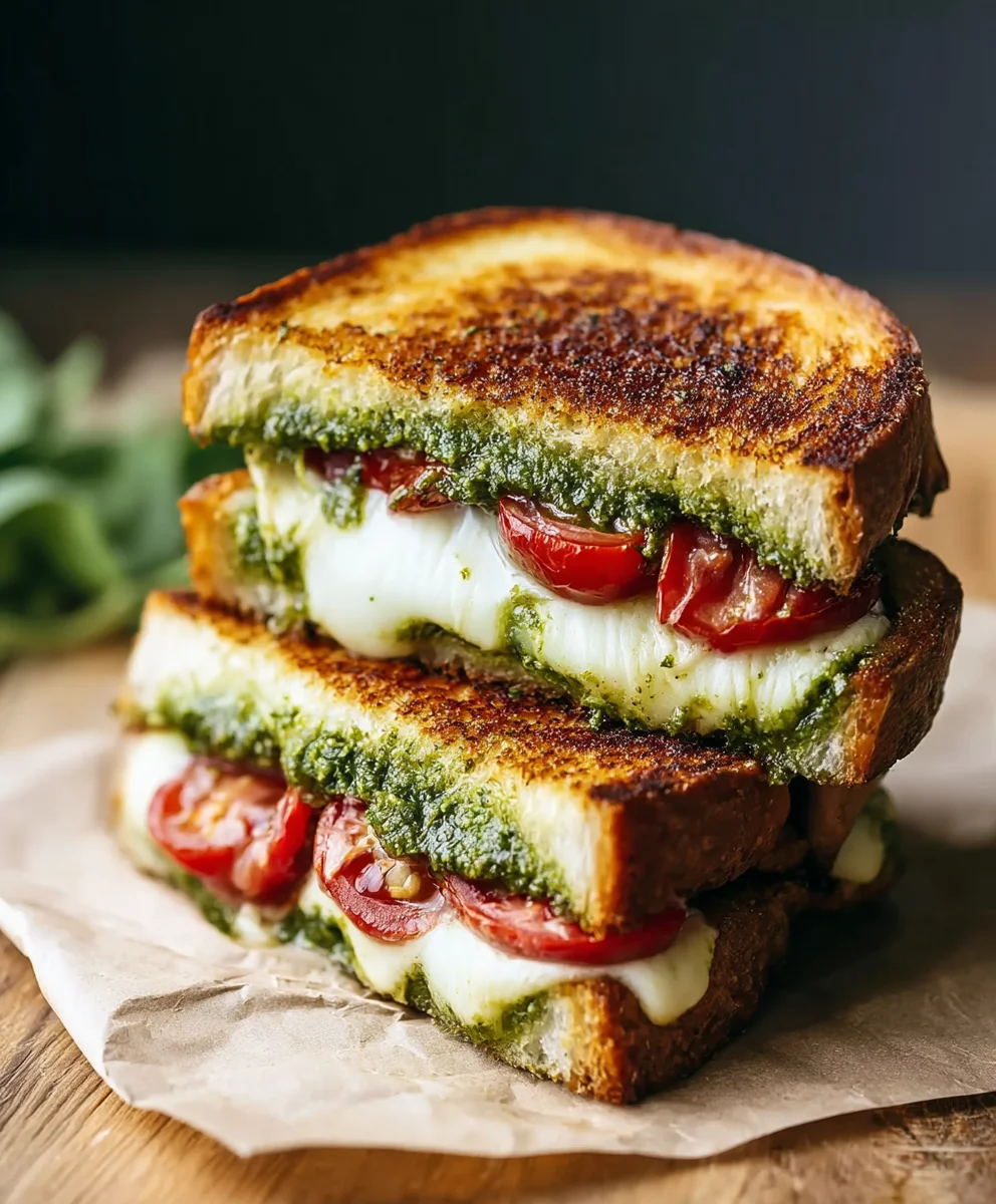 Pesto Grilled Cheese Recipe- Easy & Delicious