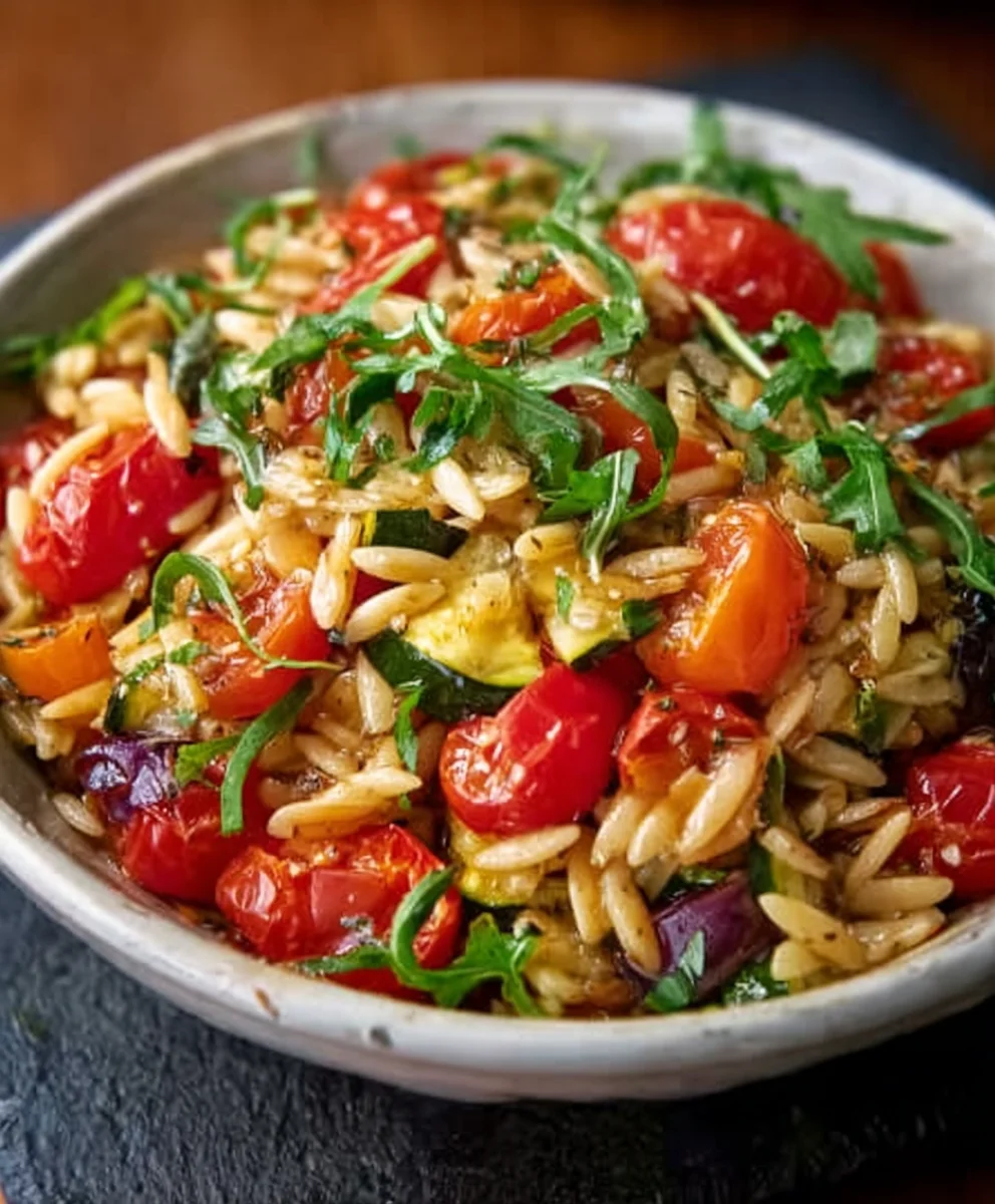Roasted Vegetable Orzo- Delicious & Nutritious Meal