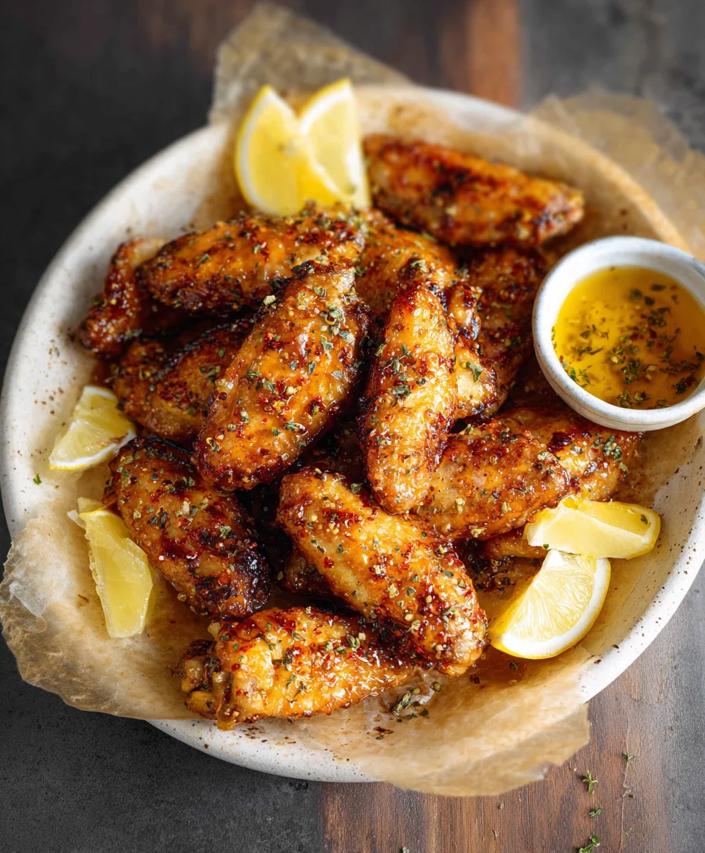 Honey Lemon Pepper Beef Wings Recipe