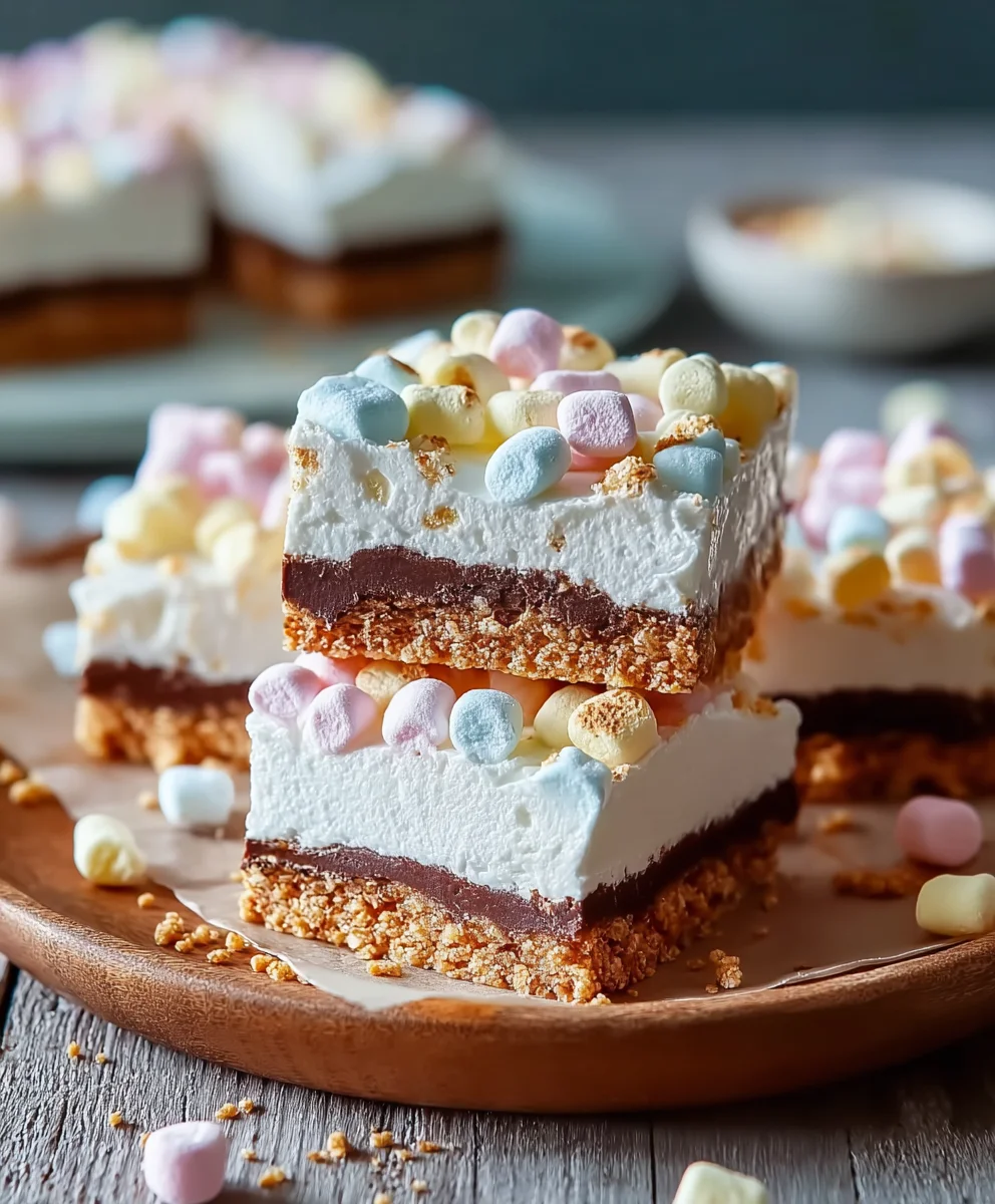 Easy No-Bake Marshmallow Slice Dessert