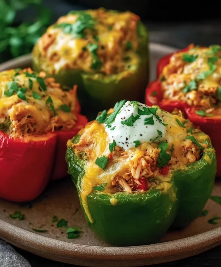 Easy Chicken Stuffed Peppers Dinner Recipe