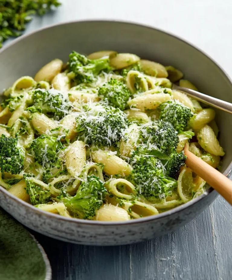 Light Healthy Broccoli Pasta- Quick & Easy Dinner