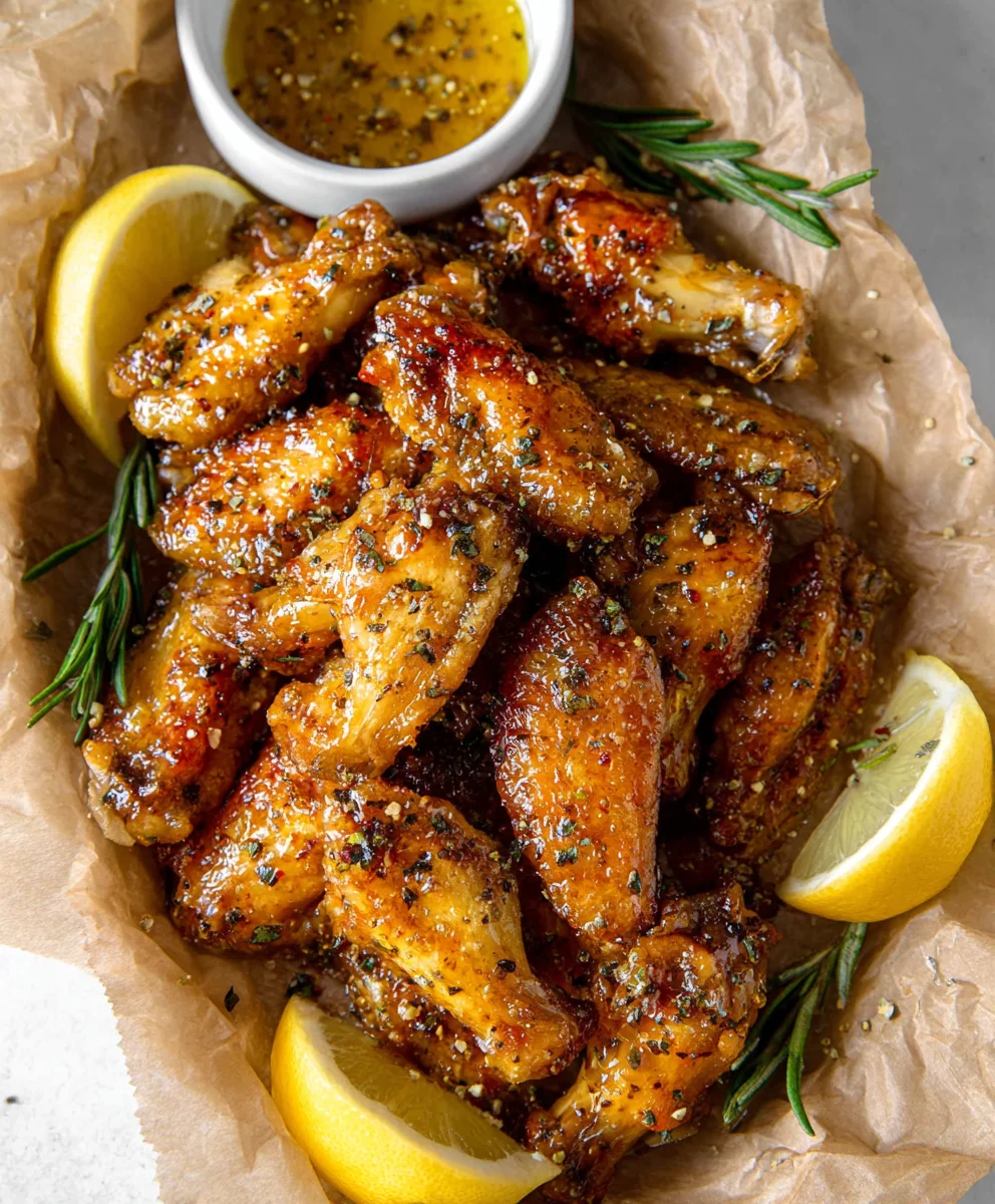 Honey Lemon Pepper Beef Wings Recipe