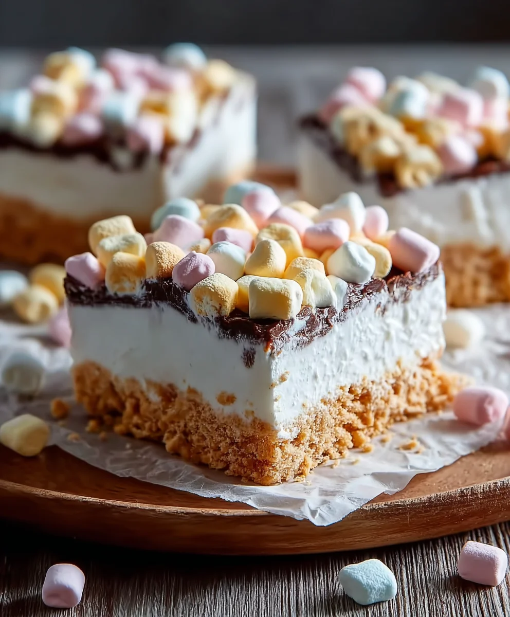 Easy No-Bake Marshmallow Slice Dessert