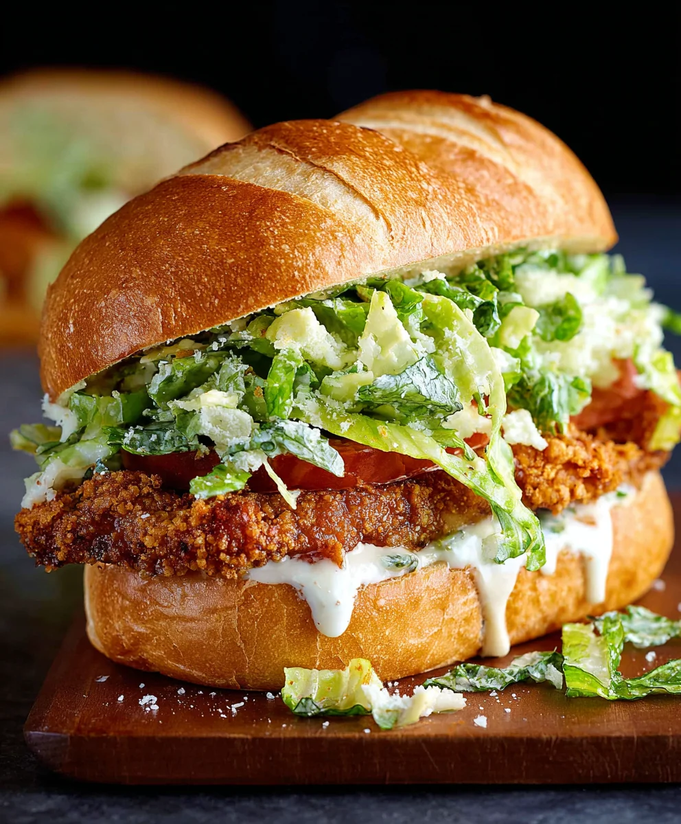 Crispy Chicken Caesar Sandwich Recipe