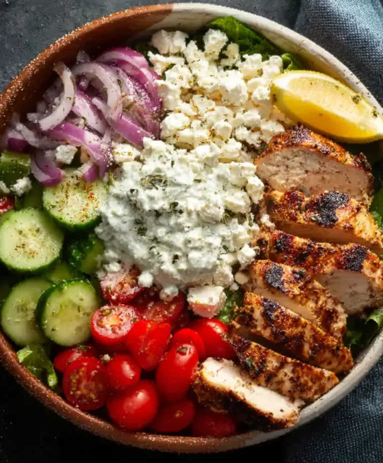Easy Greek Chicken Bowls- Quick Weeknight Meal