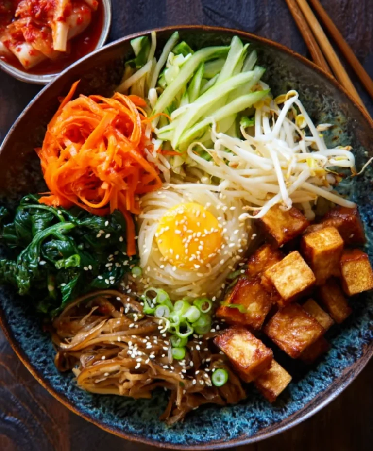Easy Vegan Bibimbap Recipe- Delicious Korean Bowl