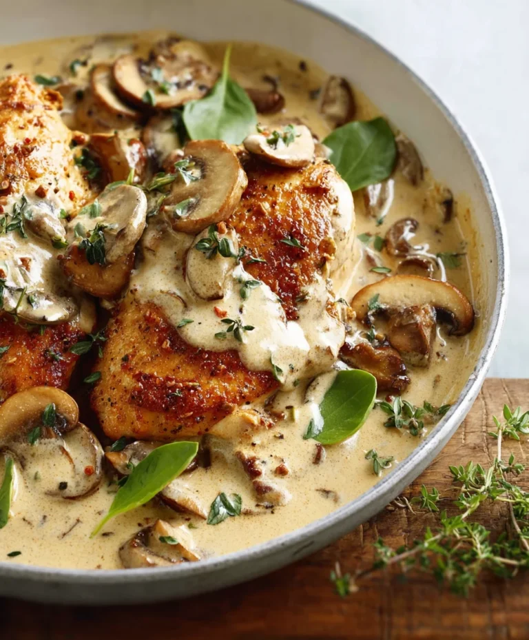 Creamy Mushroom Chicken-Easy Weeknight Dinner
