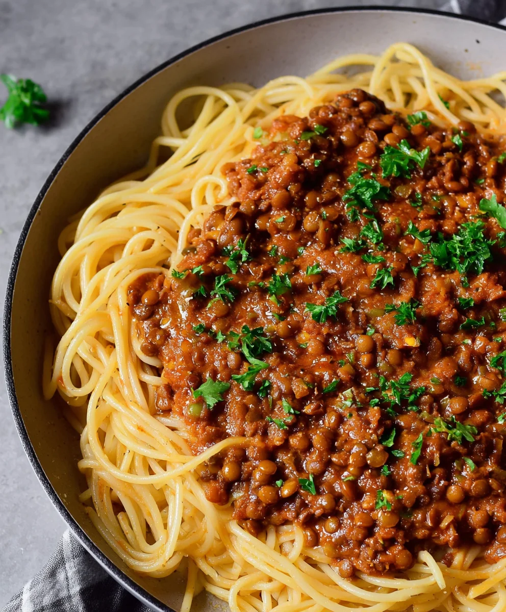Hearty Vegan Bolognese- Rich Plant-Based Pasta Sauce