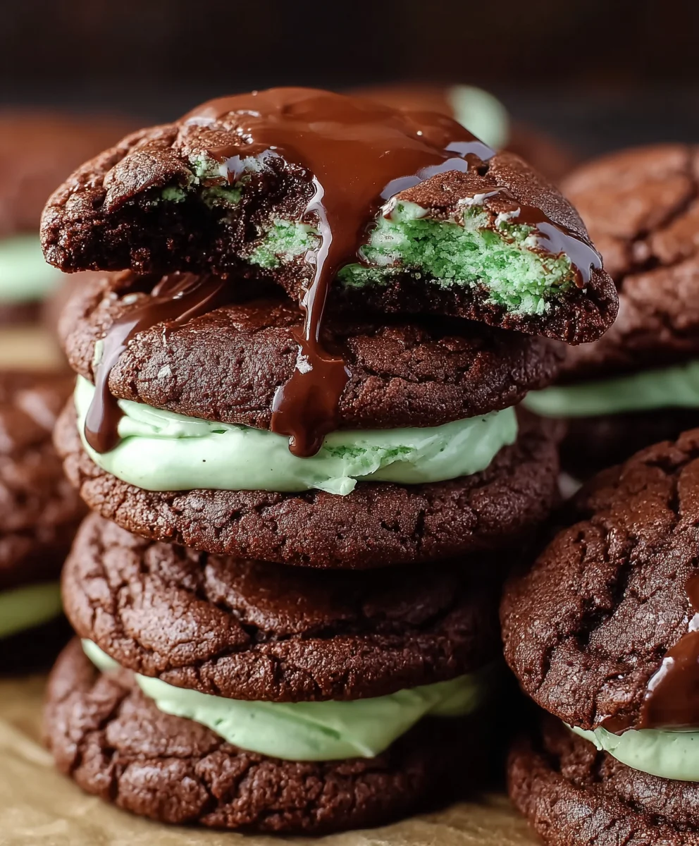 Easy Grasshopper Cake Mix Cookies-Simple Recipe