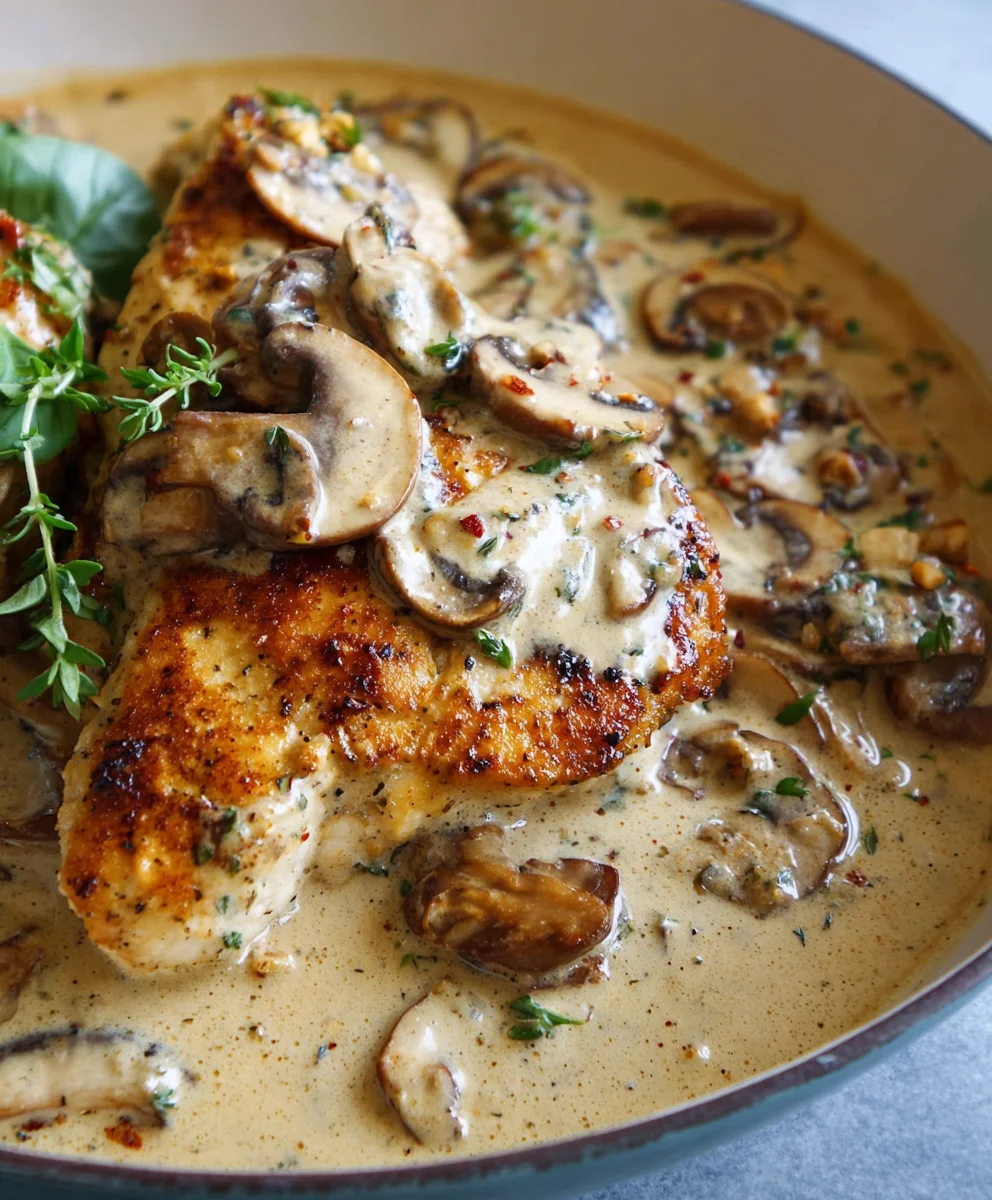 Creamy Mushroom Chicken-Easy Weeknight Dinner