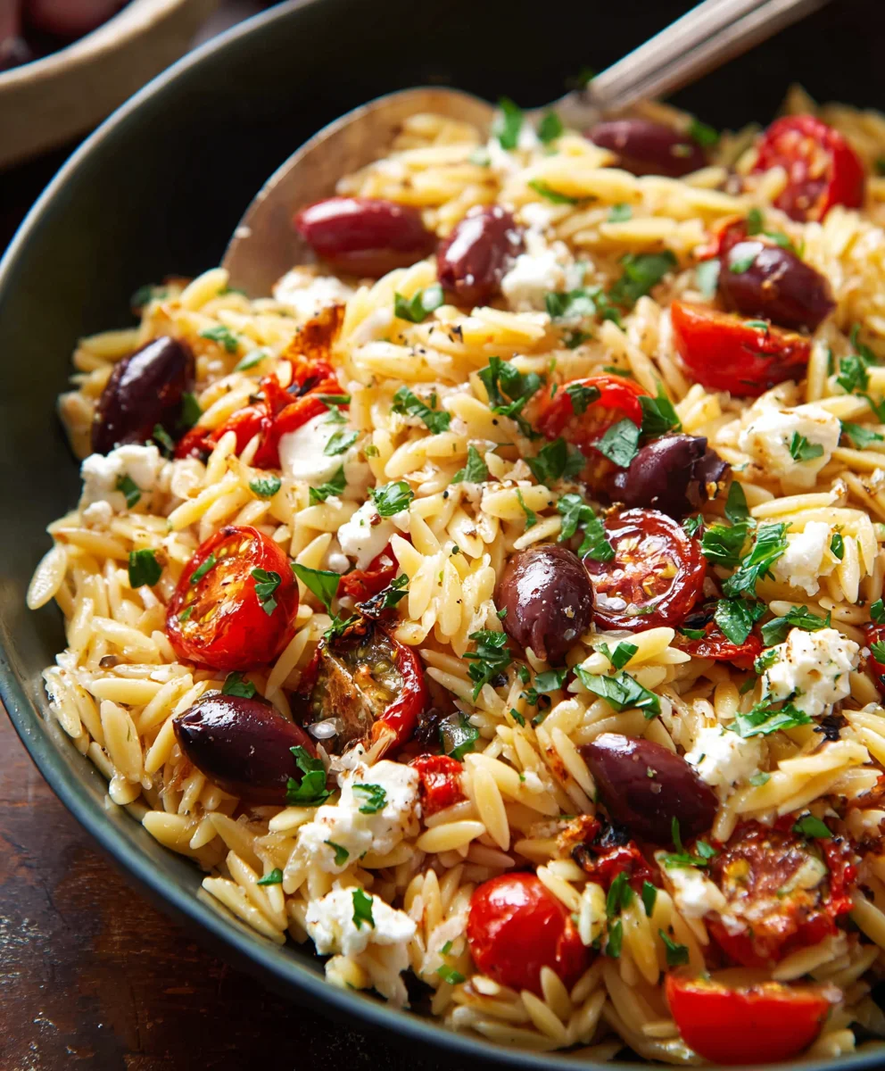 Greek Orzo- Easy & Delicious Mediterranean Pasta Dish
