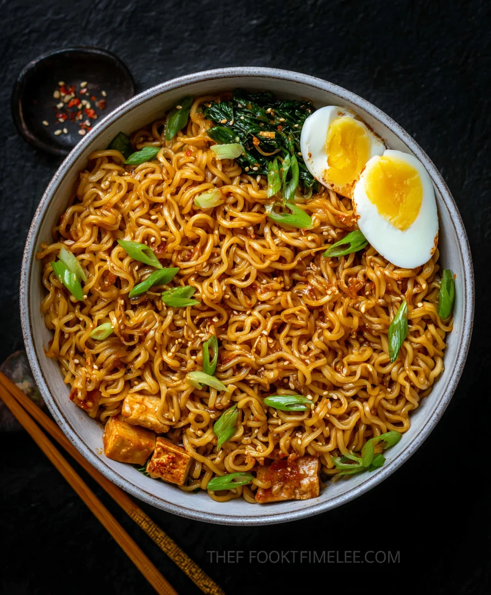 Easy Saucy Ramen Noodles Recipe-Quick Comfort Food