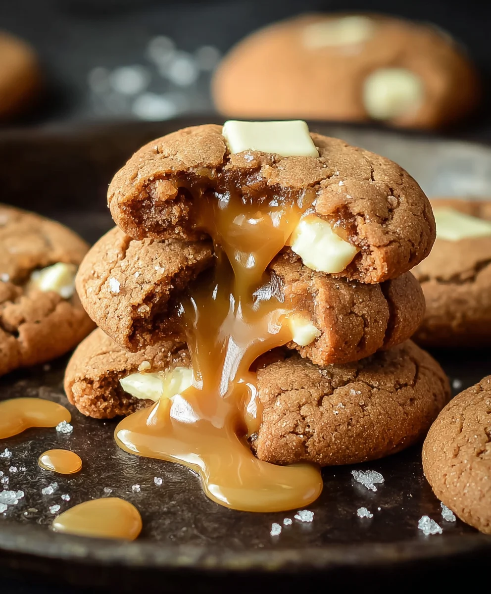 Caramel Gin Extract Cookies-White Chocolate Bliss