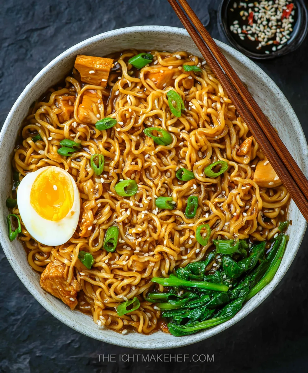 Easy Saucy Ramen Noodles Recipe-Quick Comfort Food