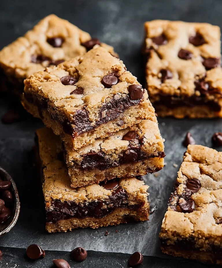 Classic Chocolate Chip Cookie Bars-Easy Homemade Dessert