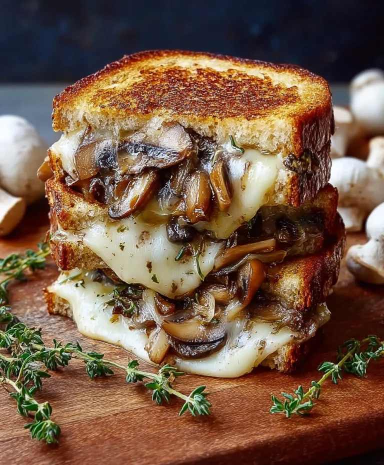 Caramelized Mushroom Grilled Cheese Perfection