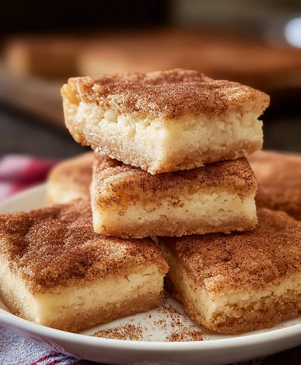 Easy Snickerdoodle Cookie Bars - Chewy & Delicious