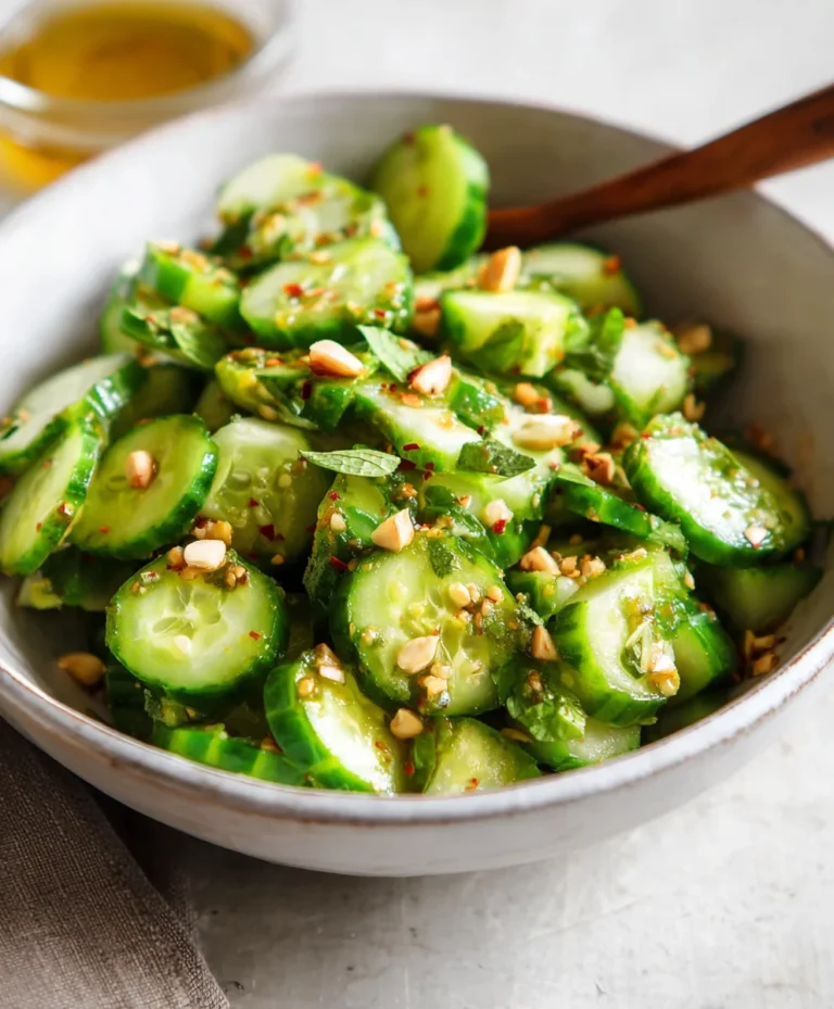 Easy Asian Cucumber Salad- Refreshing & Quick Recipe