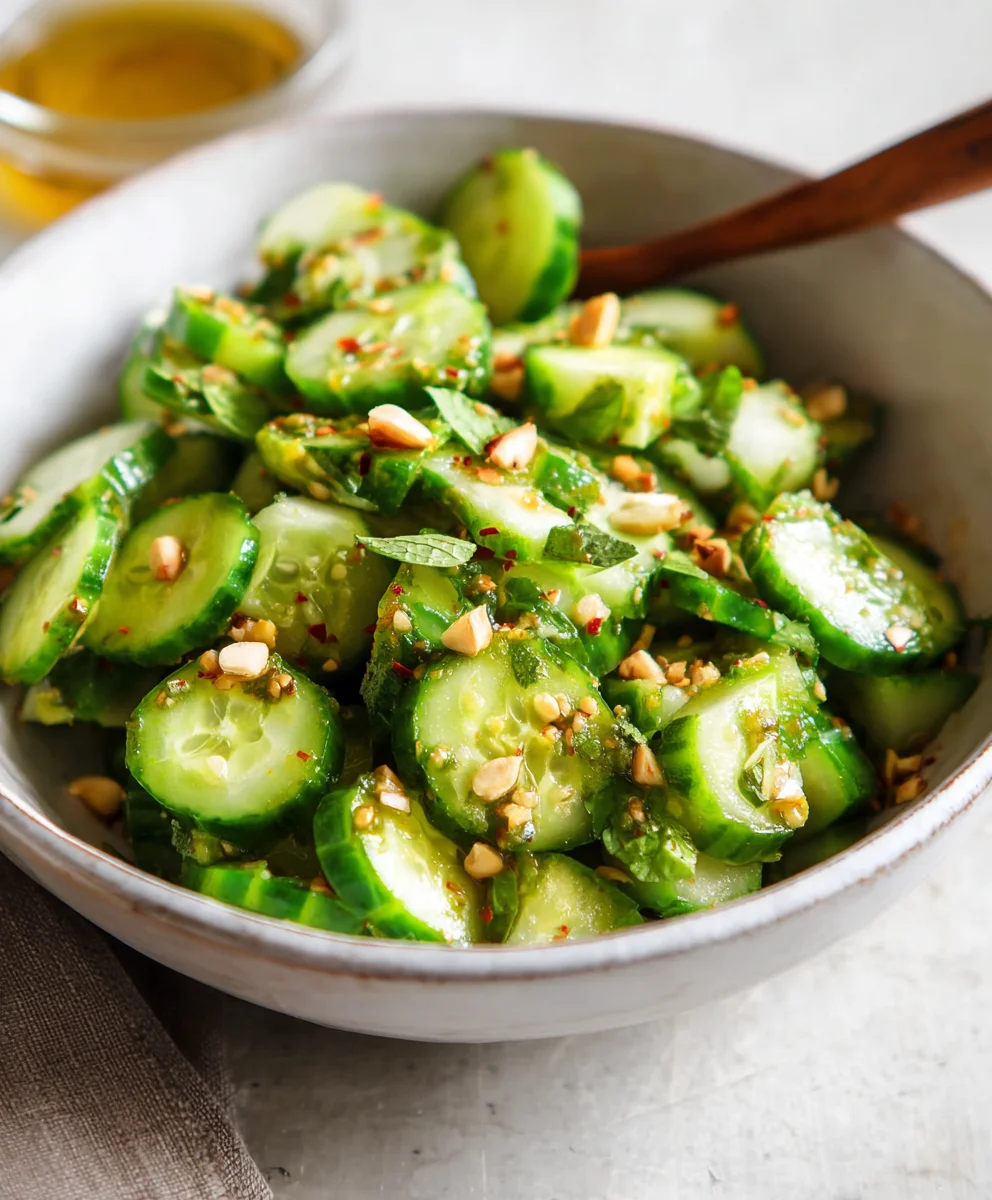 Easy Asian Cucumber Salad- Refreshing & Quick Recipe