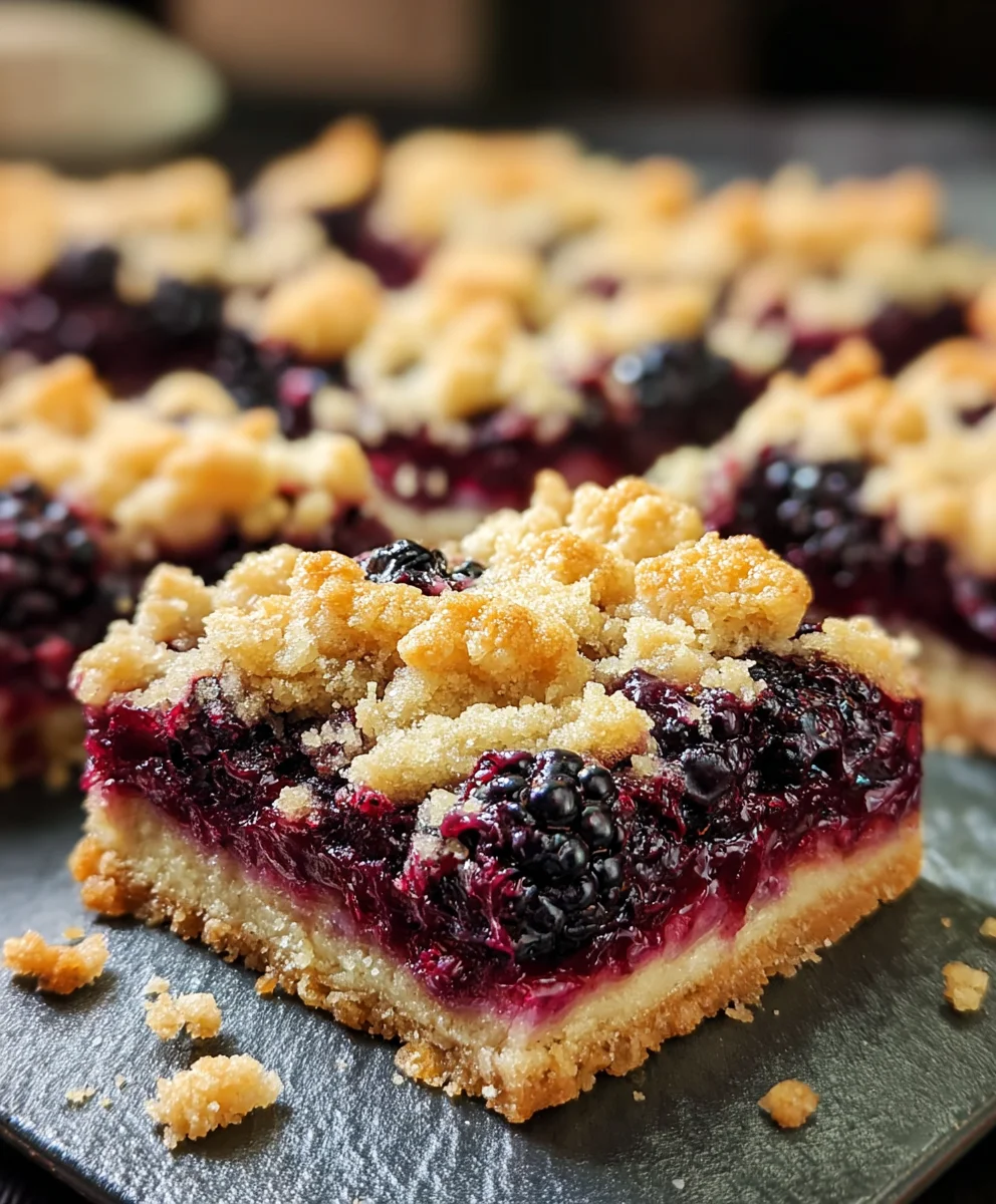 Blackberry Pie Bars-Irresistible Crum extractble Recipe
