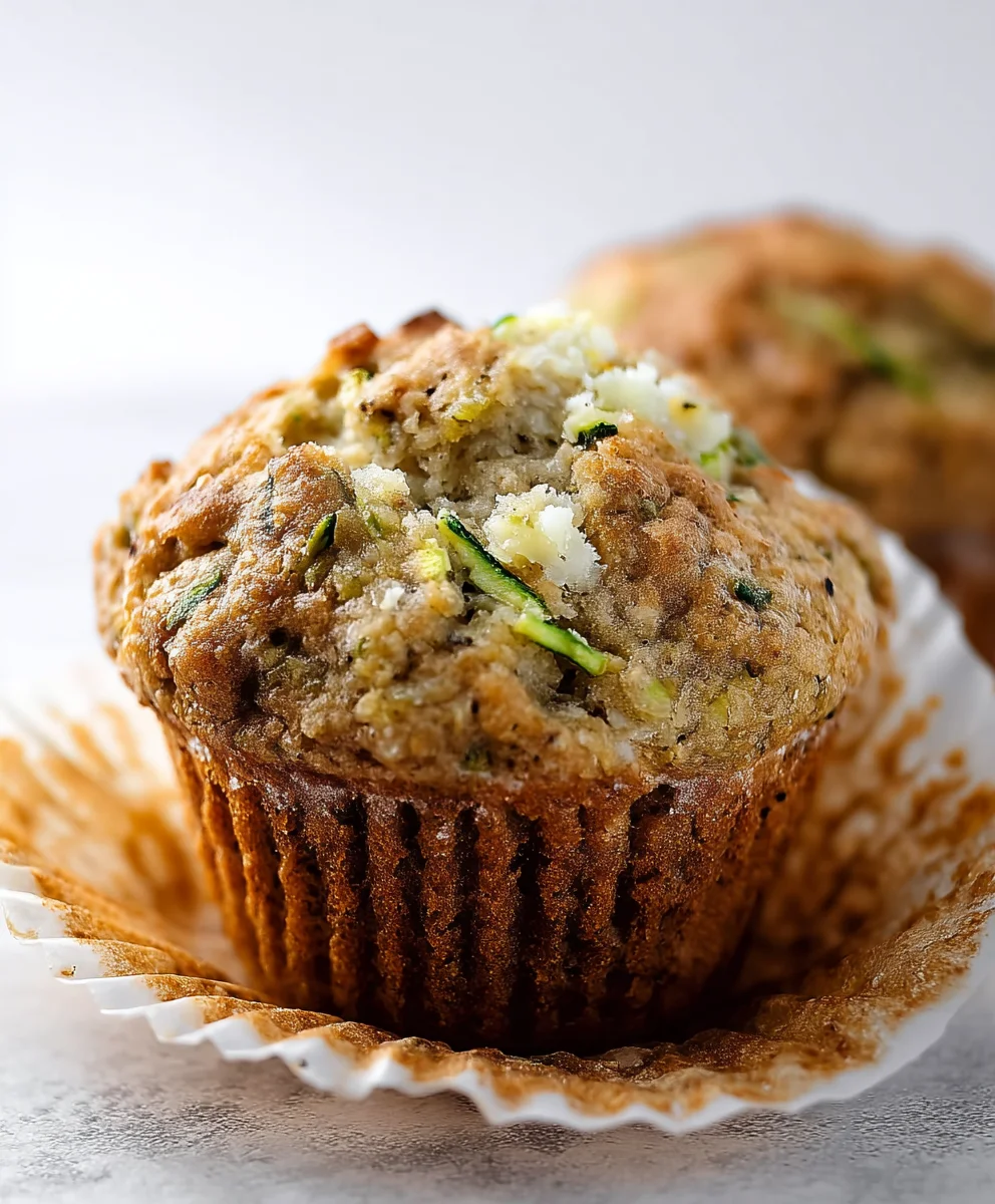 Moist Banana Zucchini Muffins-Healthy & Delicious