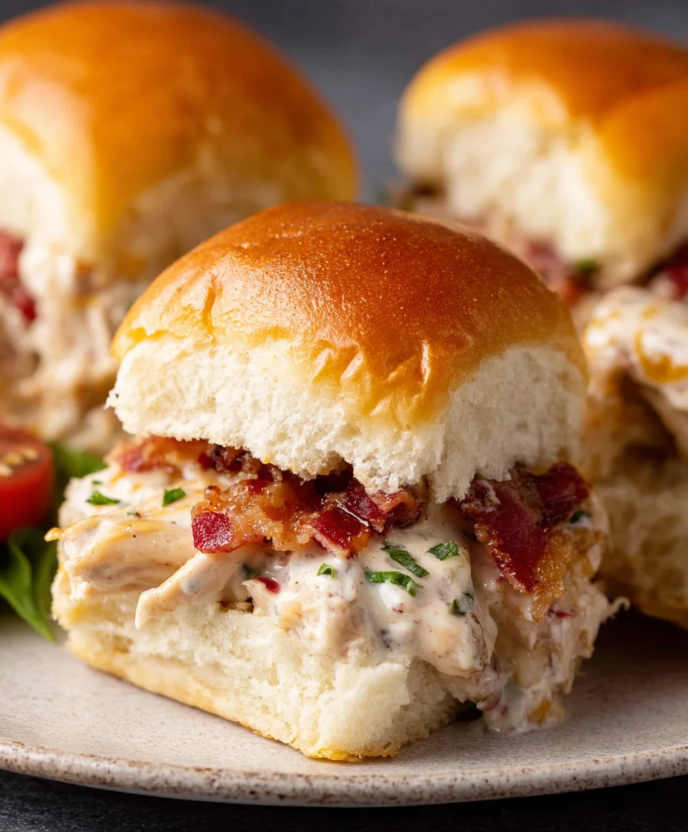 Beef Beef Bacon Ranch Chicken Sliders - Easy Recipe