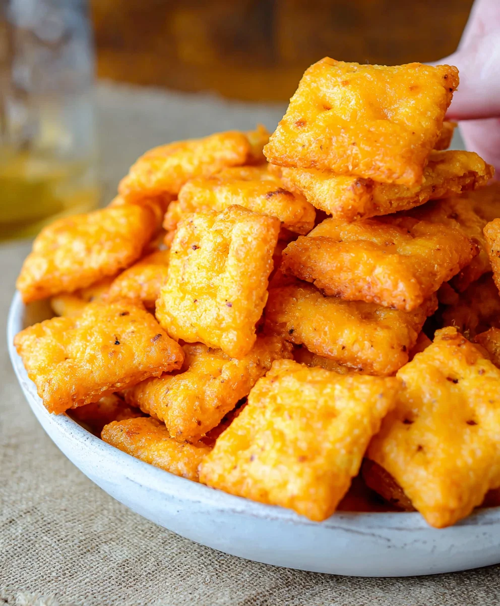 Easy Homemade Cheez Its Recipe-Crispy Cheesy Crackers