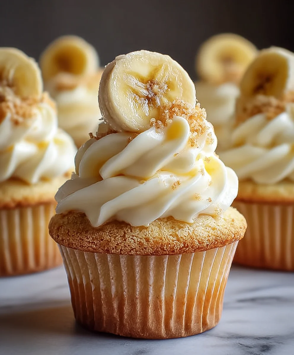 Banana Pudding Cupcakes-Sweet Dessert Bliss