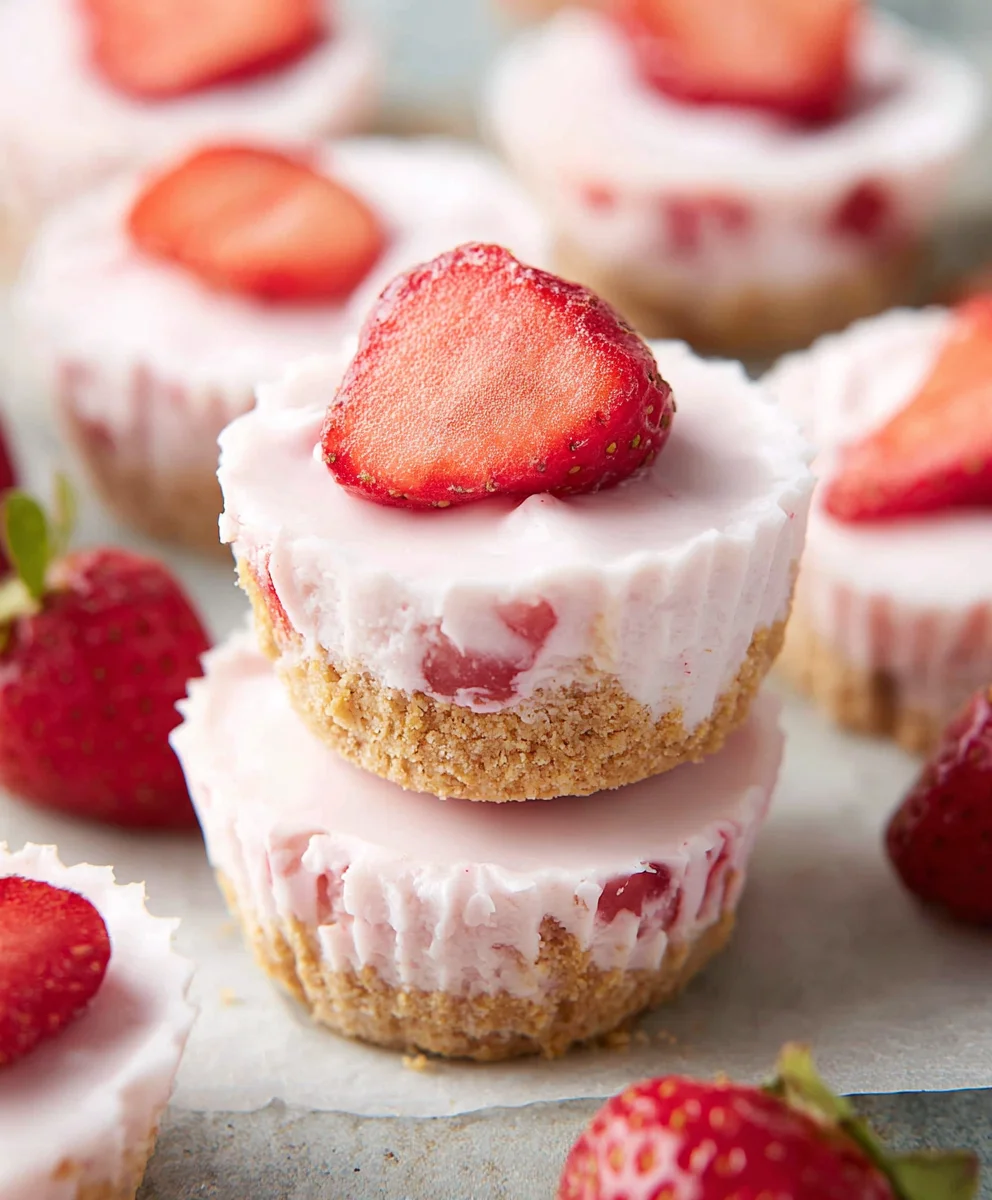 Easy Strawberry Yogurt Bites - Quick Healthy Snack