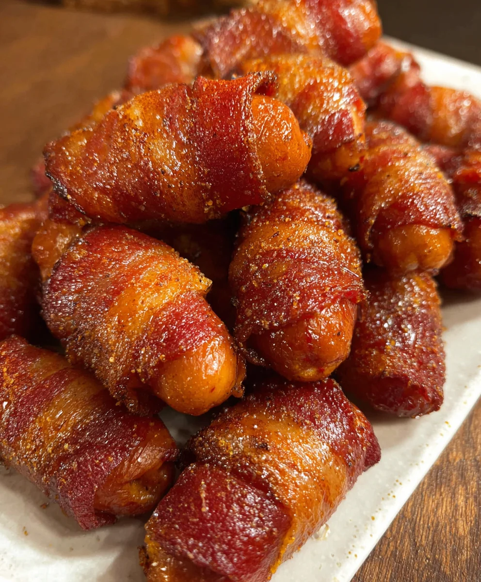 Beef Beef Bacon Wrapped Little Smokies-Flavorful Appetizer