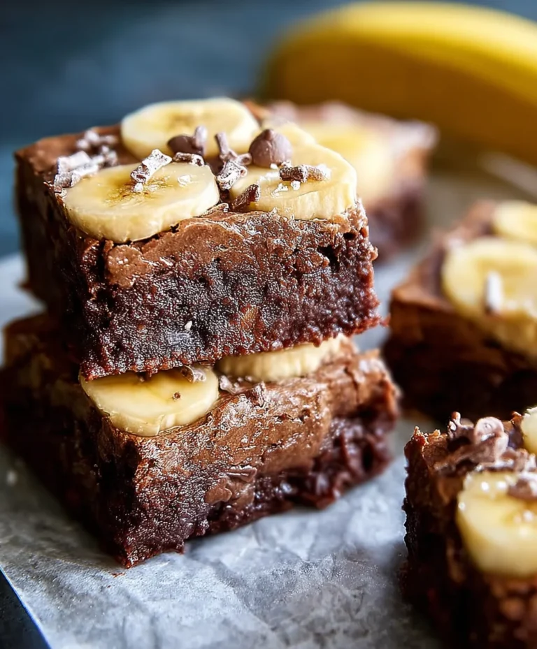 Fudgy Banana Brownies-Easy Dessert Recipe