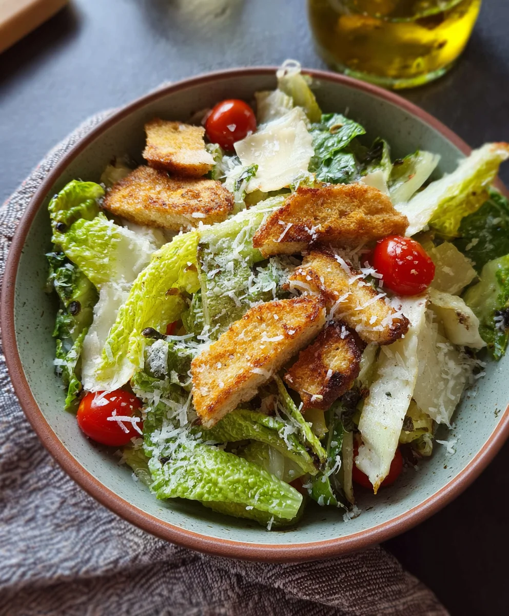 Delicious Vegetarian Caesar Salad Recipe