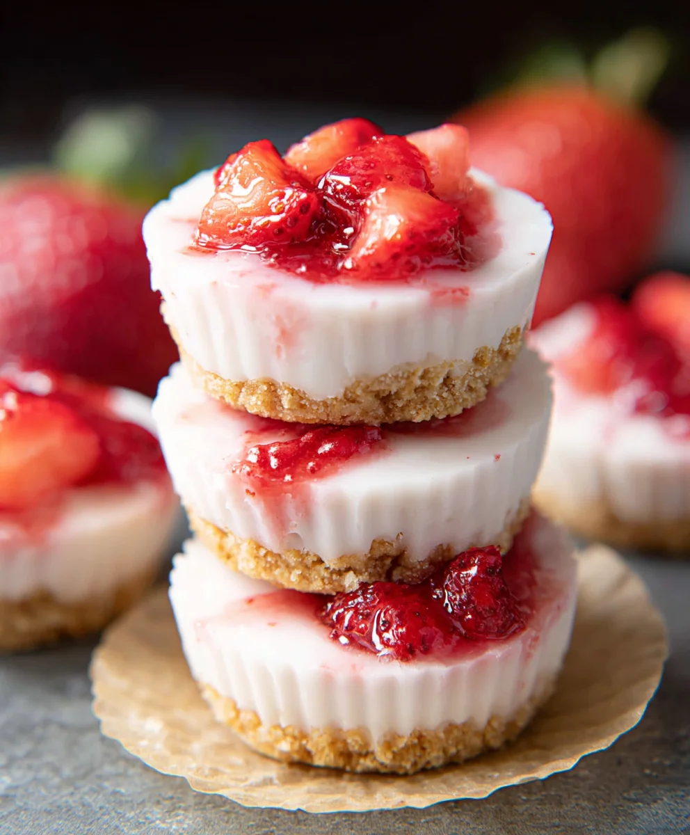 Easy Strawberry Yogurt Bites - Quick Healthy Snack