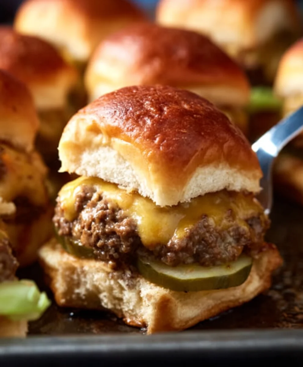 Cheeseburger Sliders- Easy Crowd-Pleasing Mini Beef Burgers