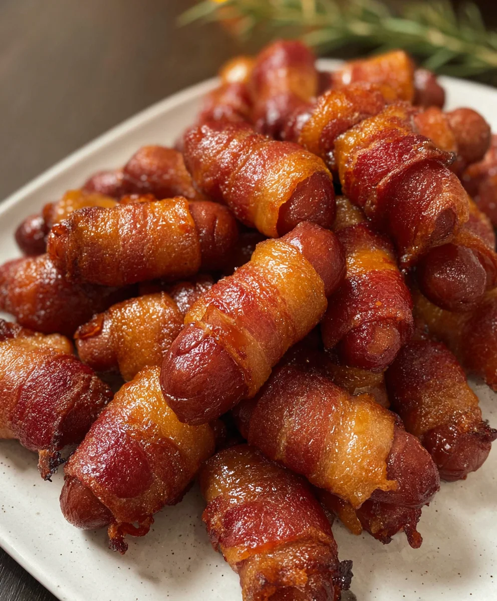Beef Beef Bacon Wrapped Little Smokies-Flavorful Appetizer