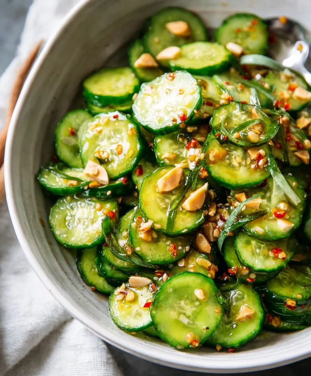 Easy Asian Cucumber Salad- Refreshing & Quick Recipe