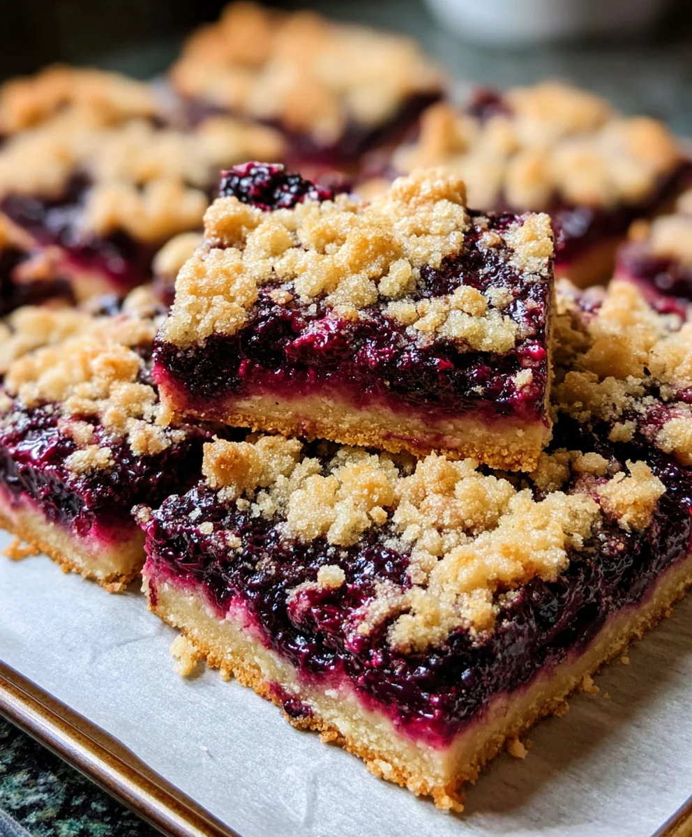 Blackberry Pie Bars-Irresistible Crum extractble Recipe