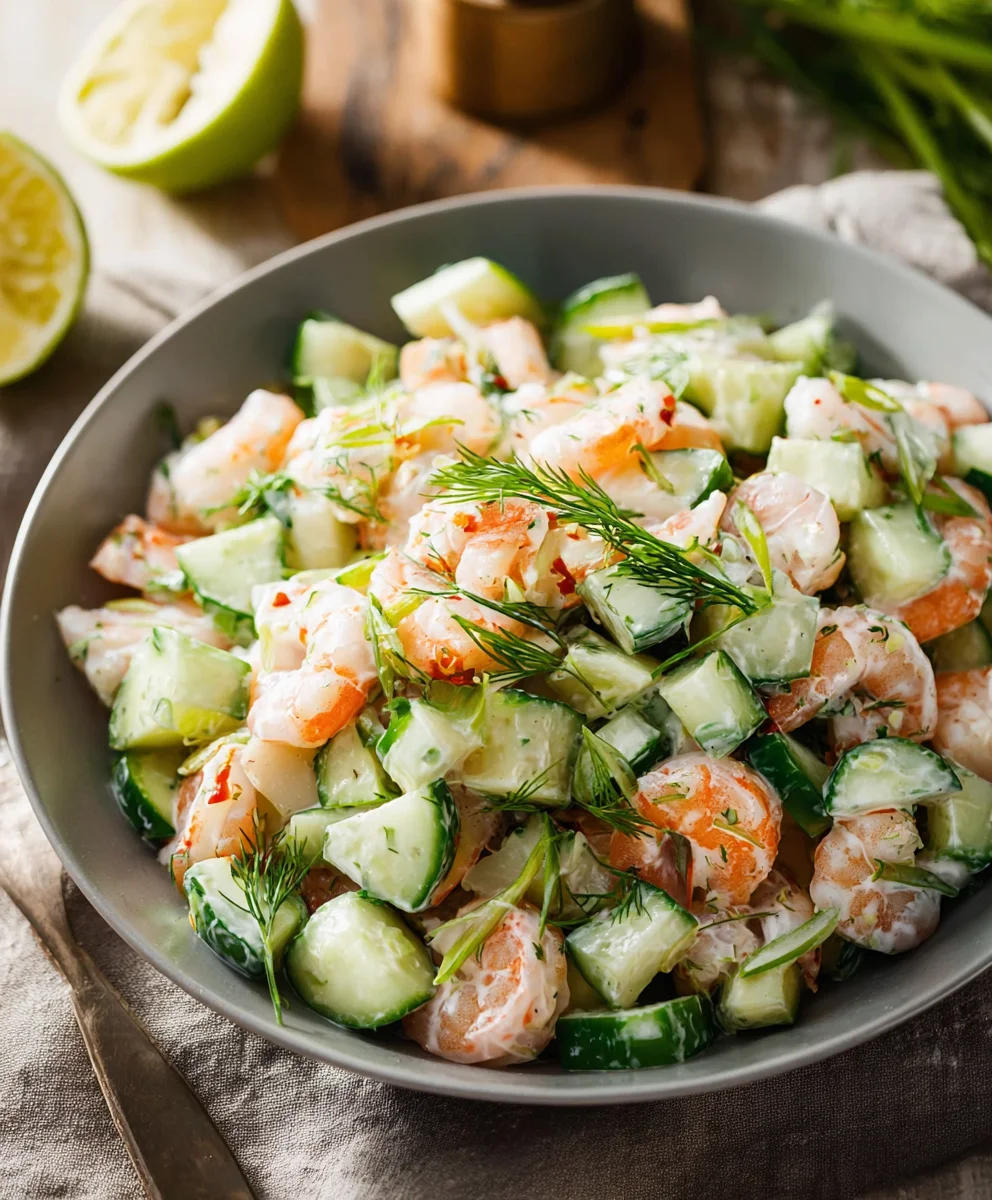 Cool Cucumber Shrimp Salad Recipe - Easy & Refreshing