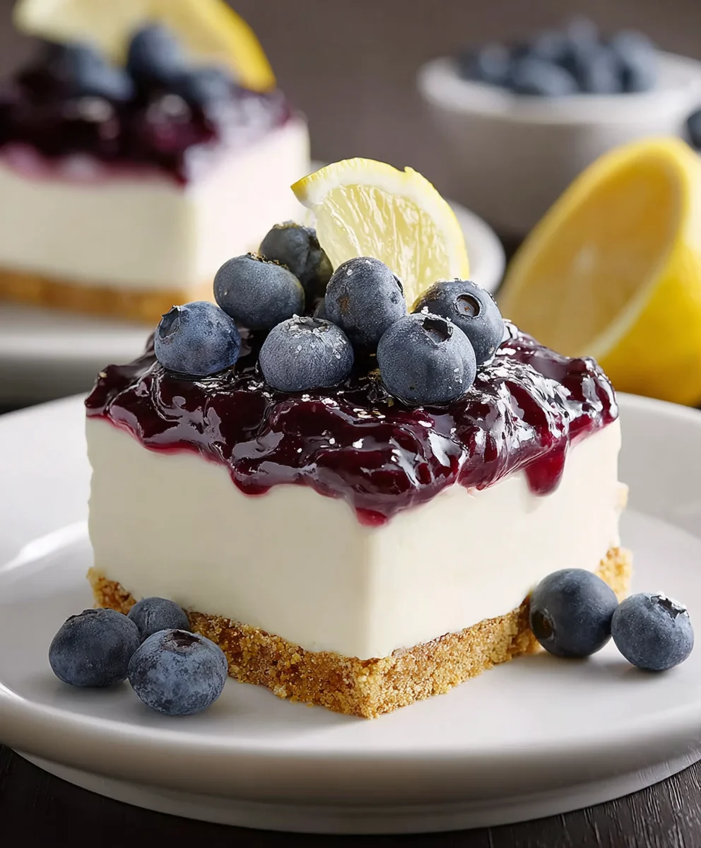 Lemon Blueberry Delight - Easy No-Bake Treat