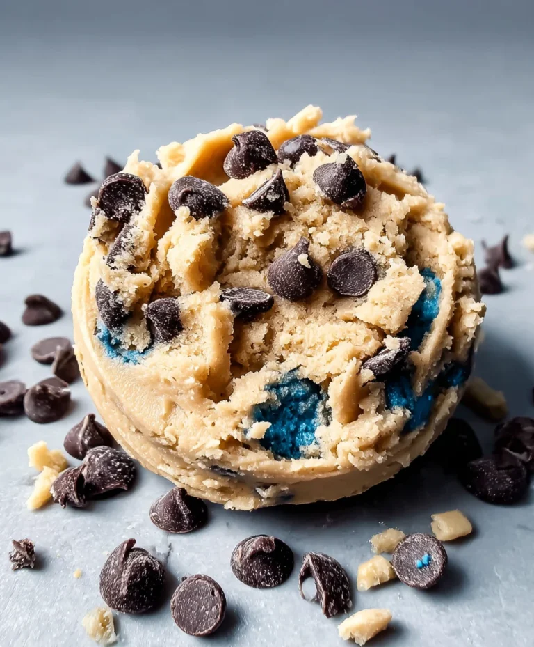 Cookie Monster Edible Cookie Dough-No Bake Fun